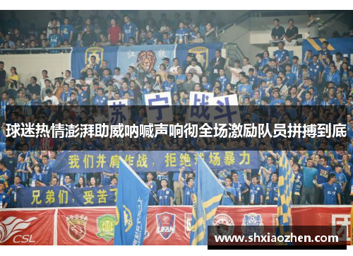 球迷热情澎湃助威呐喊声响彻全场激励队员拼搏到底